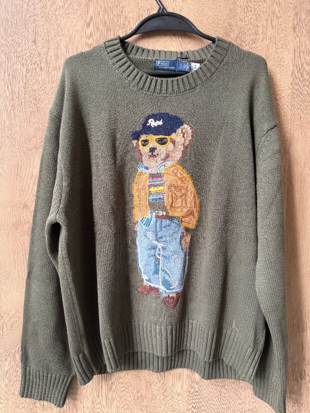 🧸 Polo Ralph Lauren Bear Sweater Olive Green